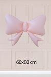 Pembe Fiyonk Kurdele Folyo Balon 60x80cm