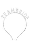 Gümüş Team Bride Taç - Bride Parti Süsleri Nedime Tacı Gümüş