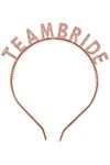 Rose Gold Team Bride Taç - Rose Nedime Tacı
