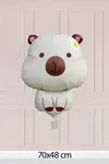 Kapibara Folyo Balon KREM Capybara Şekilli Balon