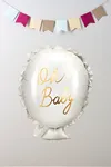 Oh Baby Gold Yazılı Folyo Balon 7241 Baby Shower Bebek Doğum Parti Balonu