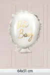 Oh Baby Gold Yazılı Folyo Balon 7241 Baby Shower Bebek Doğum Parti Balonu