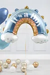 It's a Boy Yazılı Gökkuşağı Folyo Balon