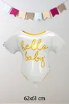 Hello Baby Yazılı Elbise Folyo Balon Baby Shower Balonu 5490
