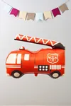 Retro İtfaiye Kamyonu Folyo Balon 8606