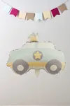 Retro Polis Arabası Folyo Balon