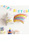 Birthday Star Yazılı Yıldız Folyo Balon