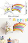 Birthday Star Yazılı Yıldız Folyo Balon