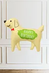 Köpek Folyo Balon Happy Birthday Yazılı 7371