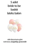 Gümüş Renk Bride To Be Parti Seti Gümüş Tema Bride Partisi Malzemeleri