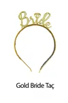 Gold Renk Bride To Be Parti Seti Altın Tema Bride Partisi Malzemeleri